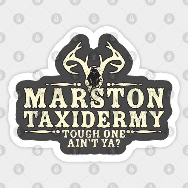 Marston Taxidermy Sticker by ZombieNinjas